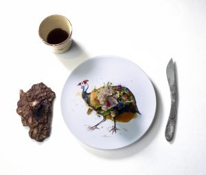 “faraona e cappasanta” ristorante “Tokuyoshi” chef Yoji Tokuyoshi 1 micheln star